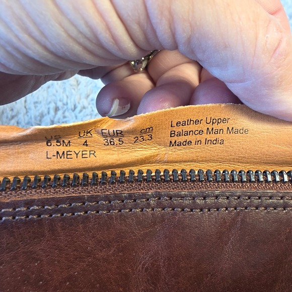 Franco Sarto Meyer Hand Finished‎ Leather Riding Boots Brown Women's 6.5 NEW NIB - Picture 9 of 10